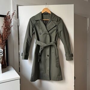 Uniqlo Olive Green Trench Coat